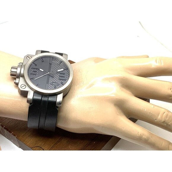 Oakley Gearbox Men's Watch Swiss Quartz Titanium Case Black Dial Rubber … - Picture 4 of 14